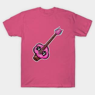 Cupcake Guitar Cartoon T-Shirt